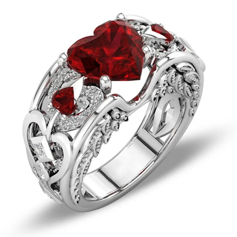 Anillo clásico de Plata de Ley 925, sortija de circonita ...