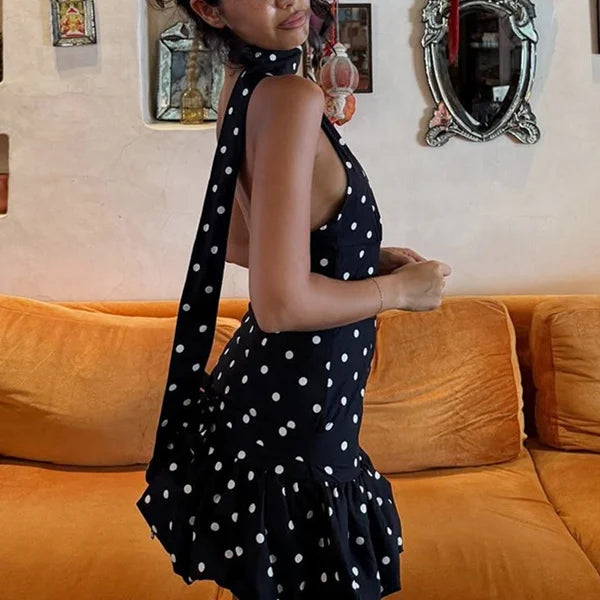 Vestido de verano para mujer con cuello en V, estampado d...