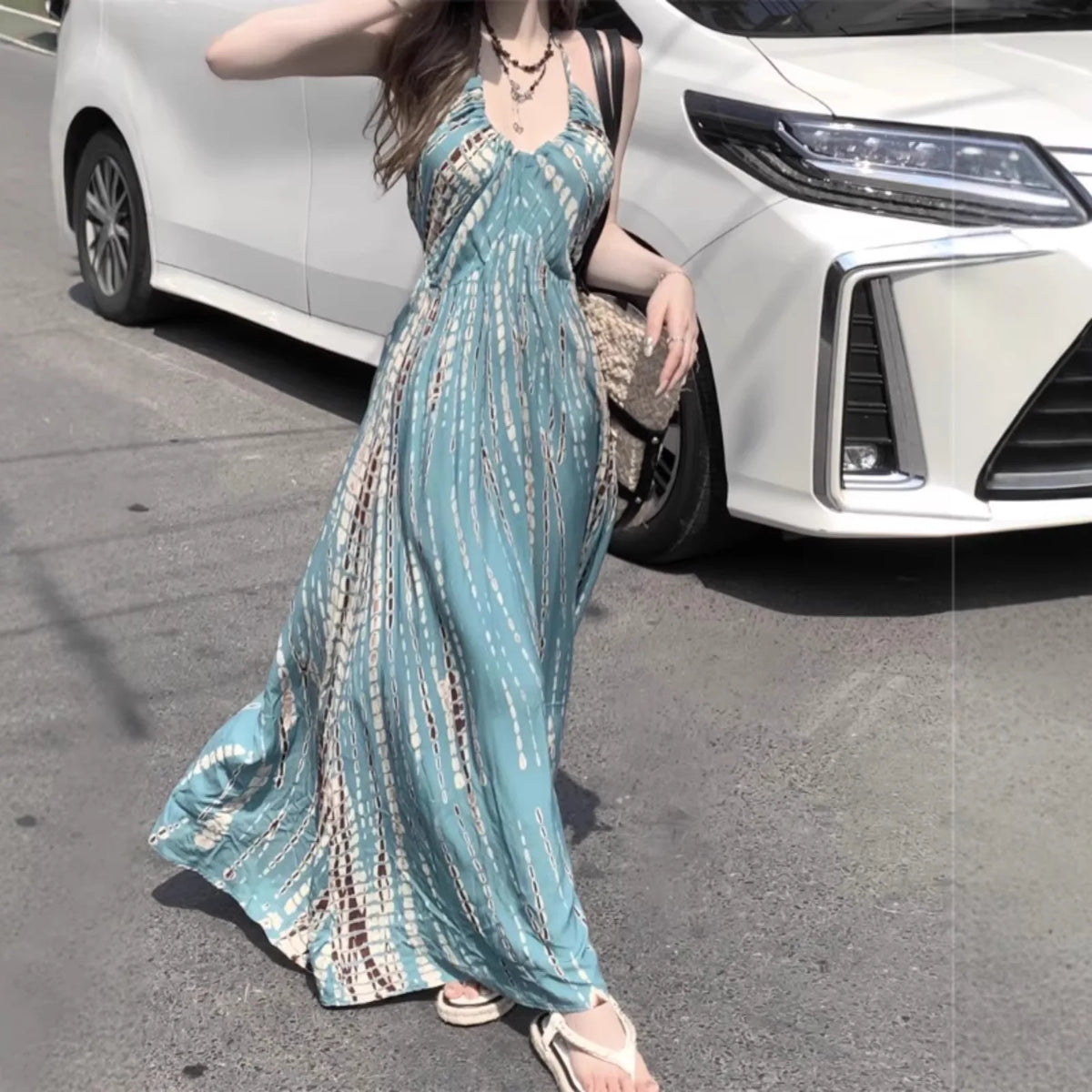 Vestido Bohemio de Verano para Mujer - Nuevo Estilo Franc...
