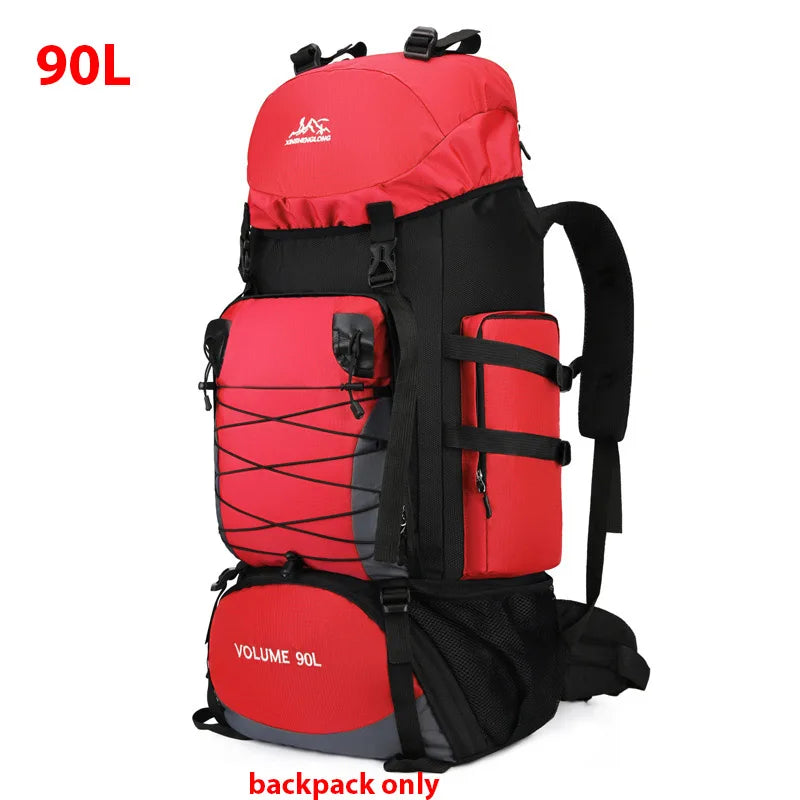 Bolsa de viaje grande de 90L, mochila para acampar, sende...