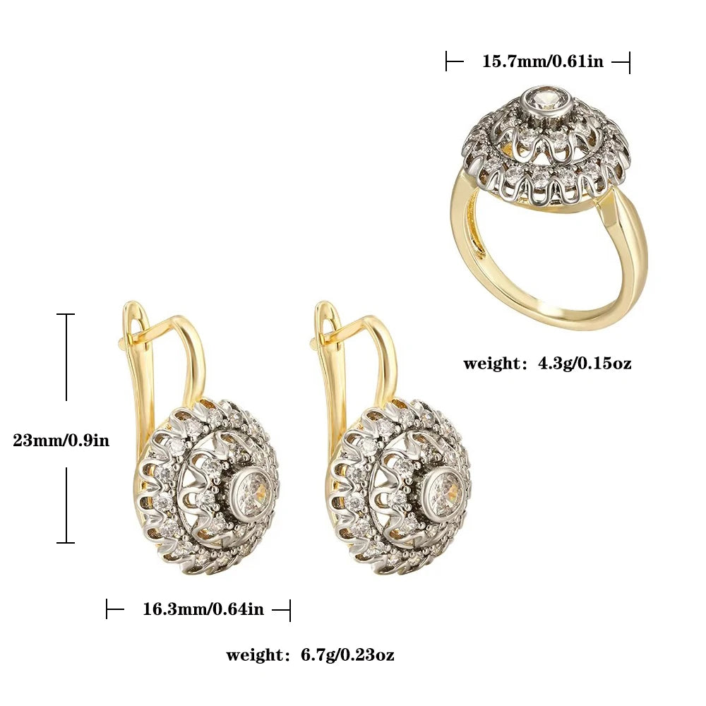 Vermiculite earrings with conesh incrustations, stylish jewelry by Corporación Turística, close-up showing intricate details.