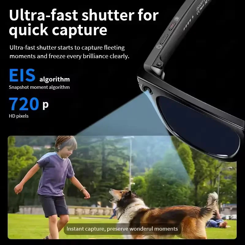 Gafas inteligentes AI 800W, cámara HD antivibración, grab...