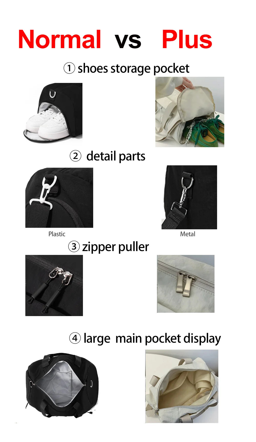Bolsa de gimnasio para mujeres y hombres, bolsa de viaje ...
