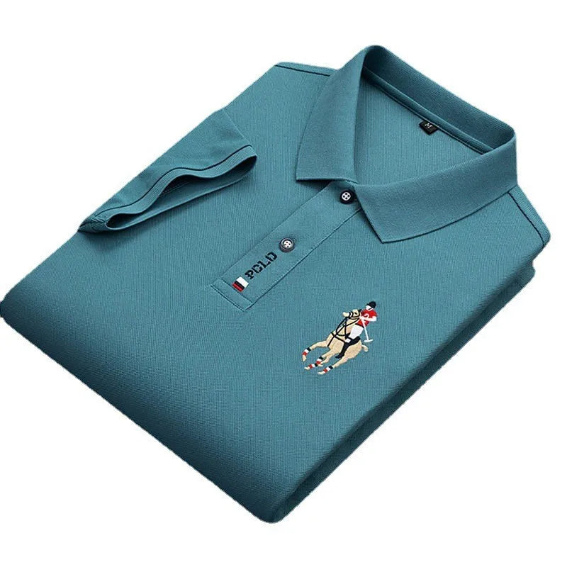 Polo Bordado Algodón Hombre 4XL: Informal y Transpirable