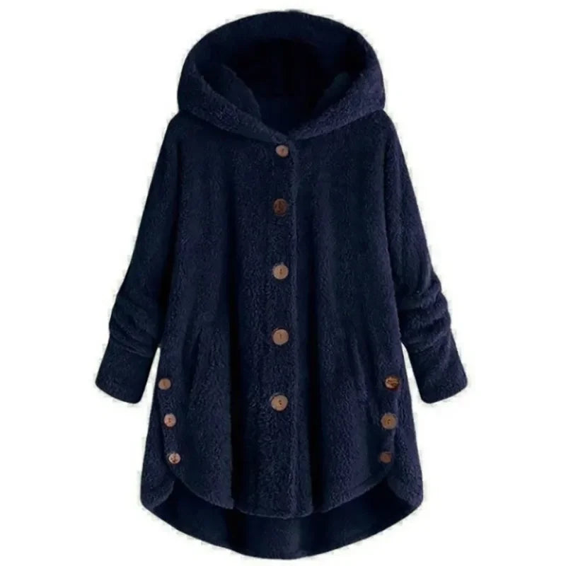 Abrigo de otoño e invierno para mujer, abrigo cálido de o...