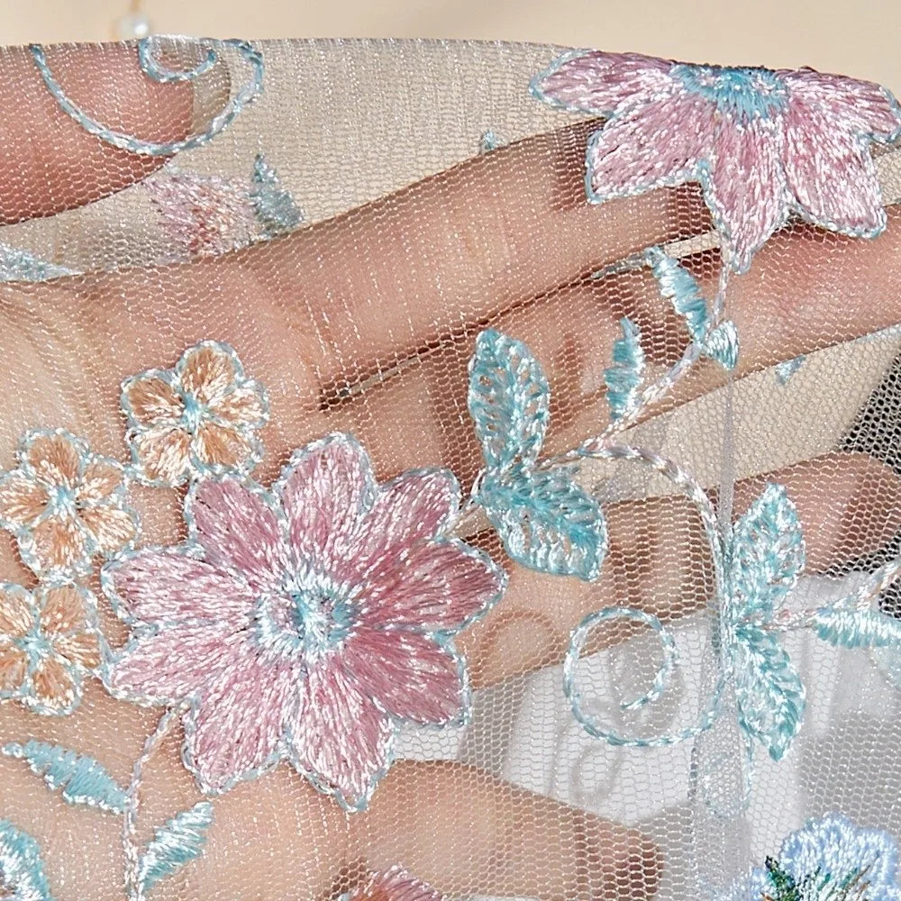 Camisón de encaje fino con lazo para mujer, vestido de pi...