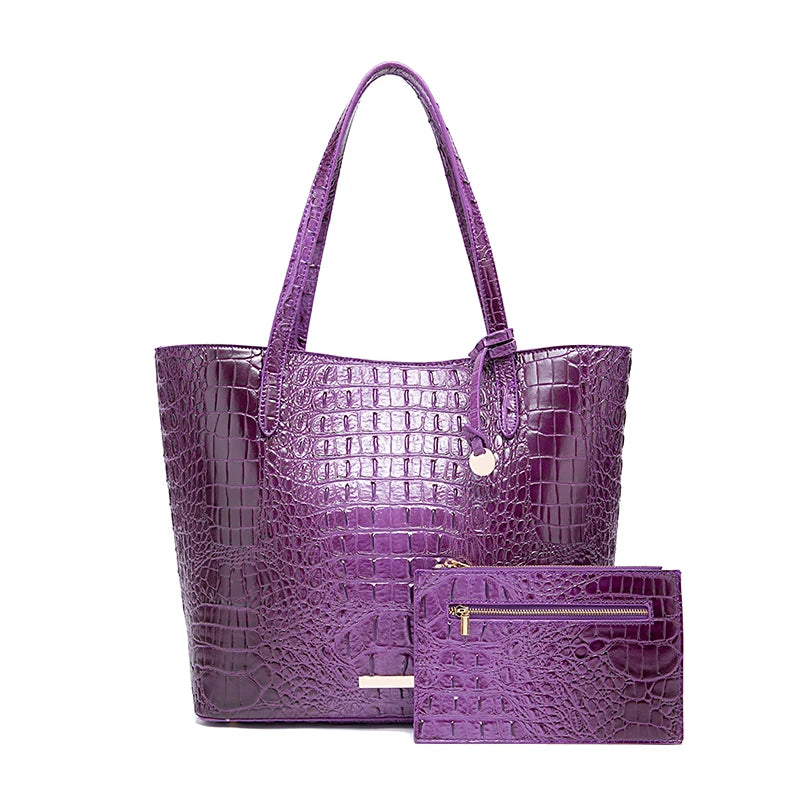 Conjunto de bolsos de mano con textura en relieve para mu...