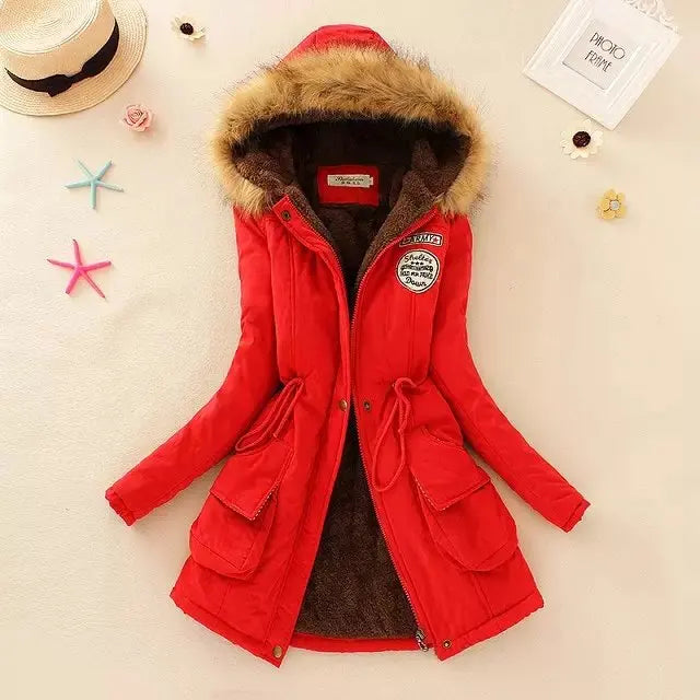 Chaqueta de algodón para mujer, Abrigo ajustado informal ...