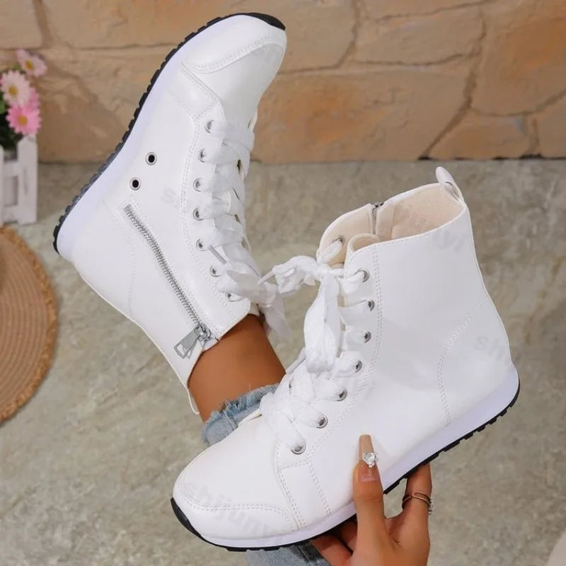 Botas cortas de primavera y otoño para mujer, zapatillas ...
