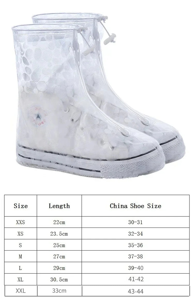 Silicone waterproof shoe cover for men and women, durable and flexible protective footwear by Corporación Turística.