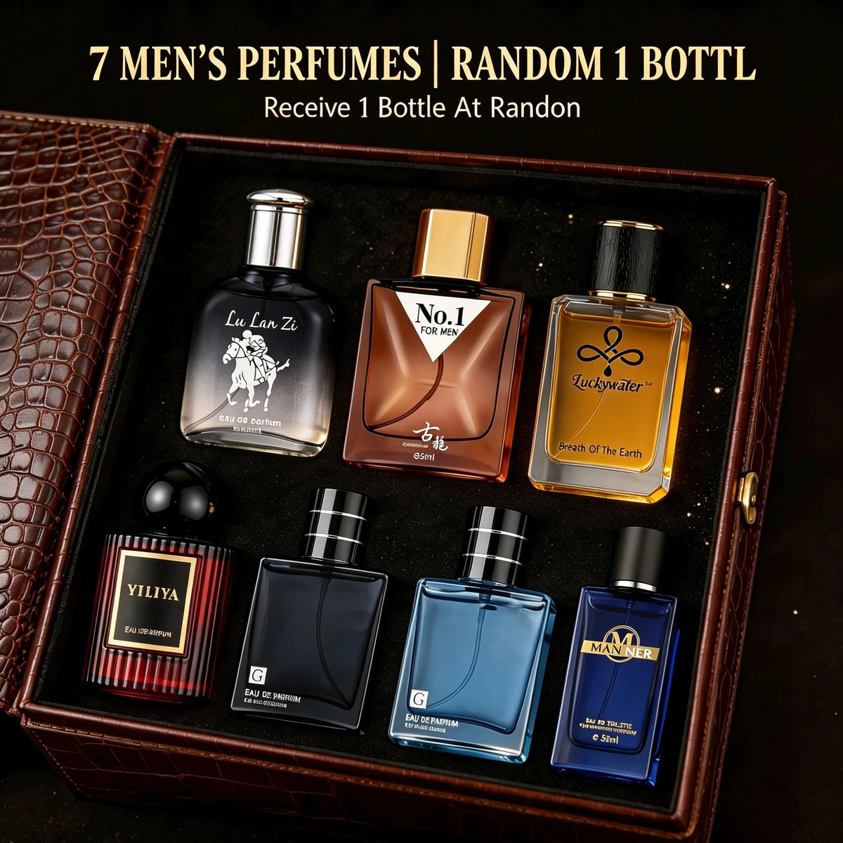 Caja Sorpresa de Colonia para Hombre, 1 Botella Aleatoria...