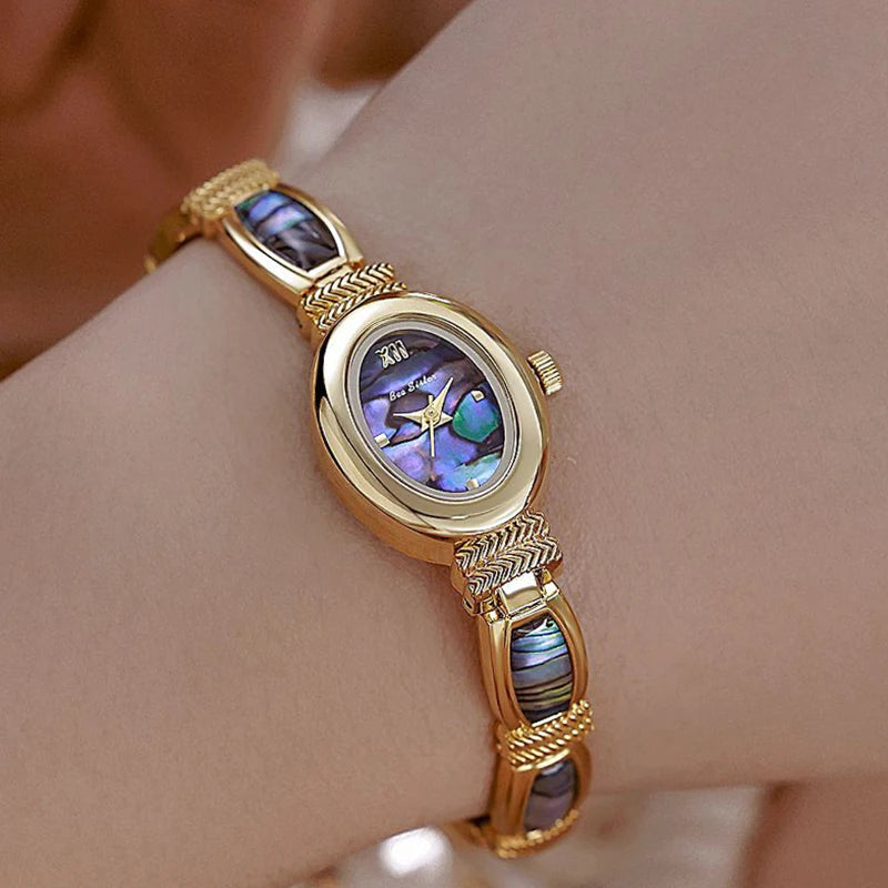 Relojes de pulsera con esfera ovalada para mujer, relojes...