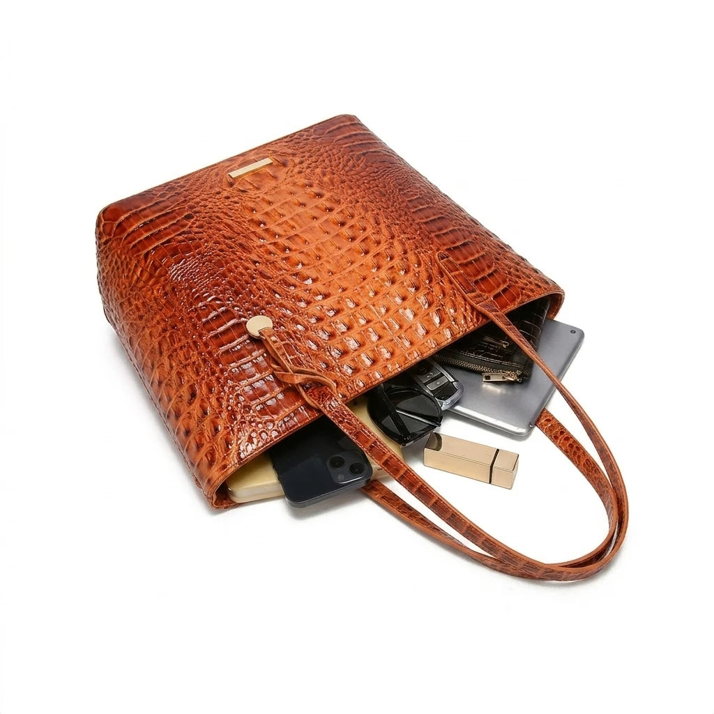 Conjunto de bolsos de mano con textura en relieve para mu...