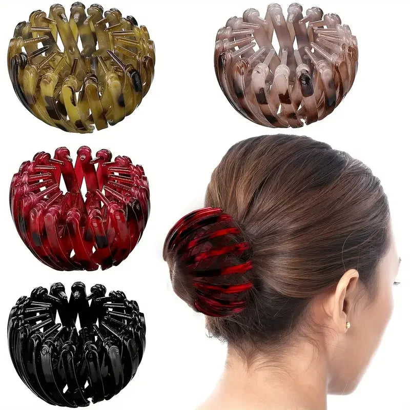 Pinza para el pelo con forma de nido de pájaro a la moda:...