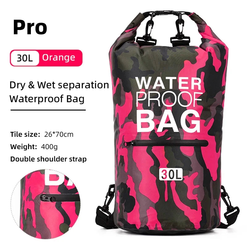Paquete de natación de PVC, mochila seca para mujeres y h...