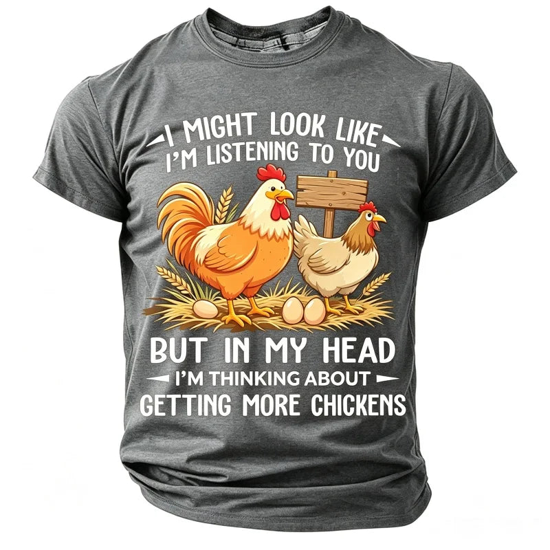Men's short-sleeve T-shirt from Corporación Turística with a fun graphic design, casual fit, and comfortable fabric.