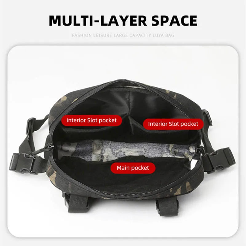 Bolsa táctica para chaleco en el pecho, mochila con apare...