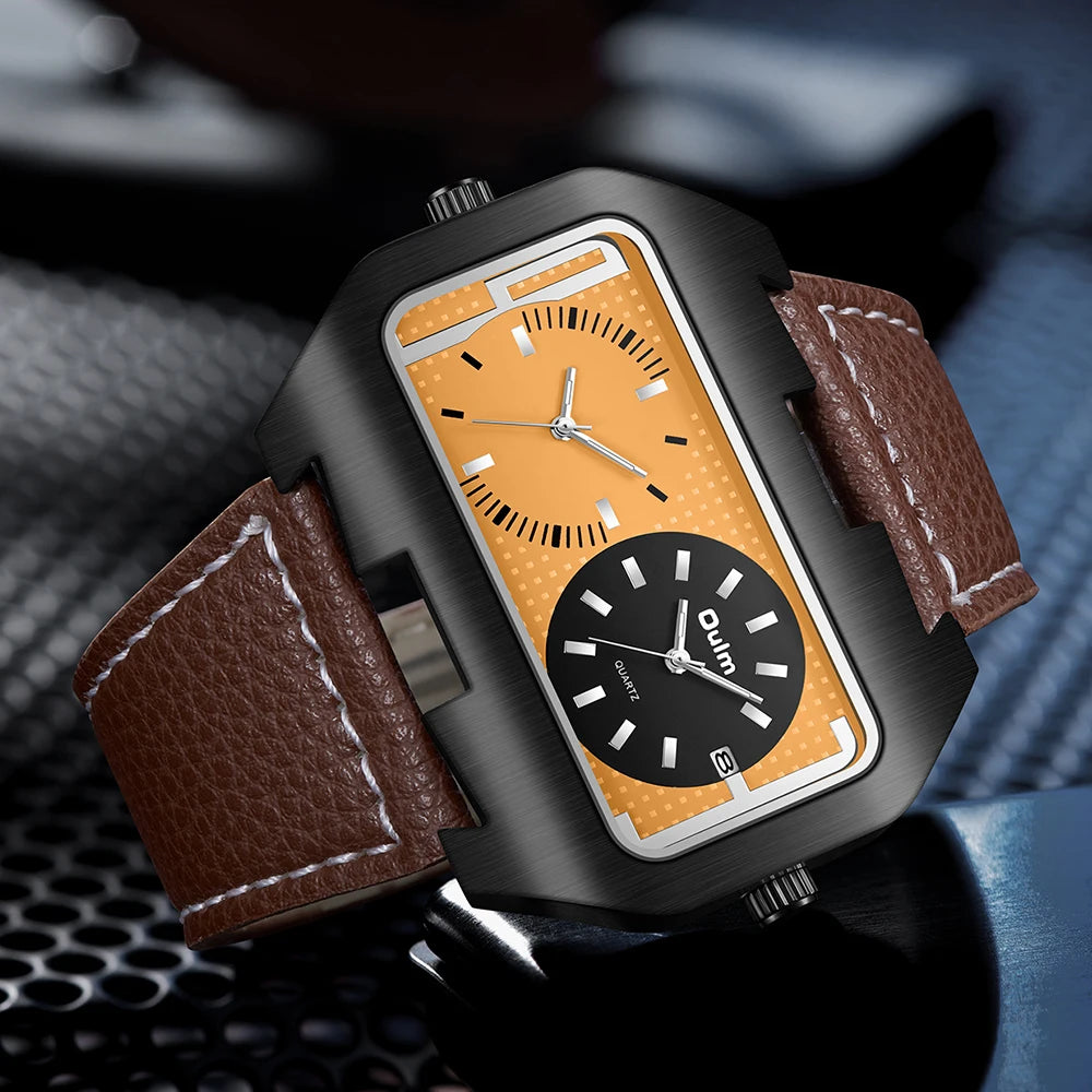 Oulm nueva tendencia de moda reloj fresco para hombre fun...