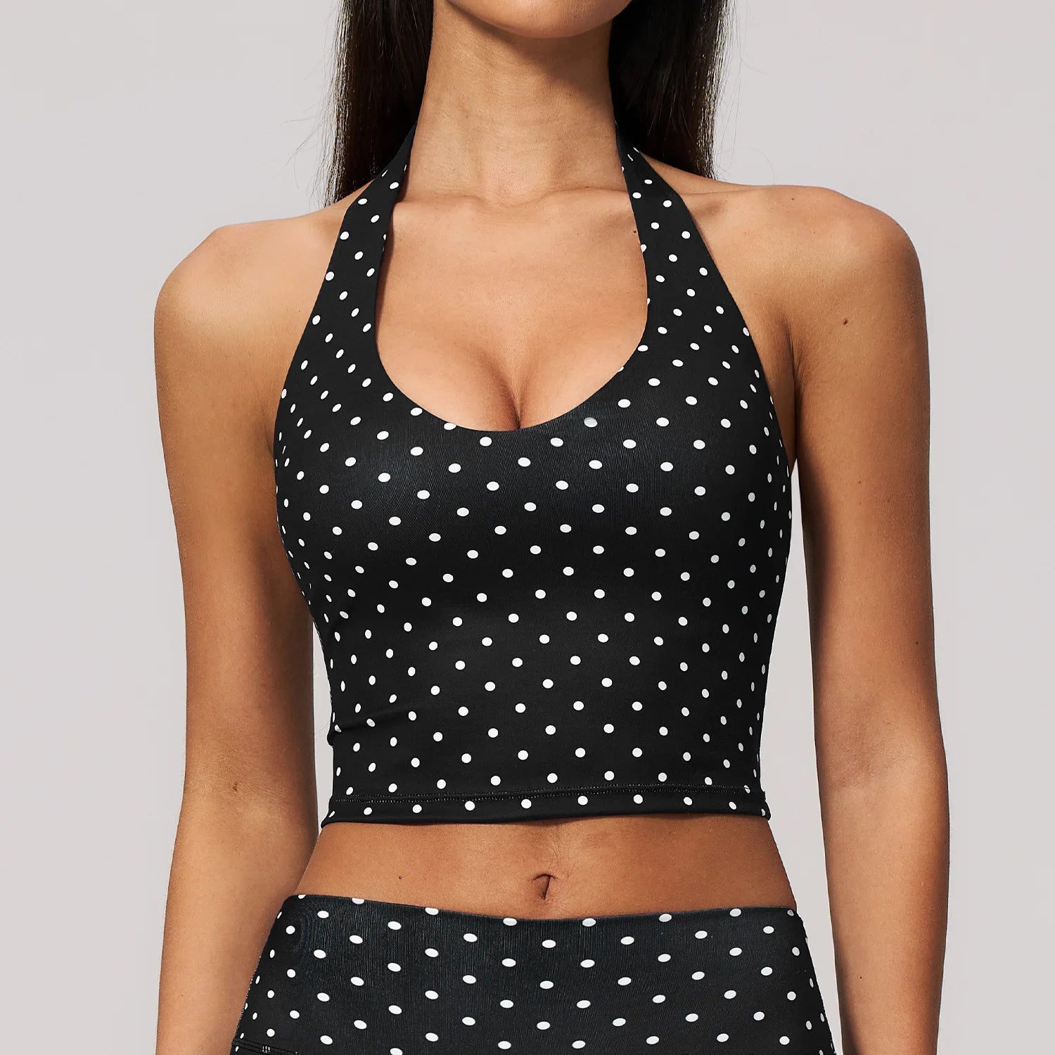 Top Deportivo de Yoga con Estampado de Puntos para Mujer,...