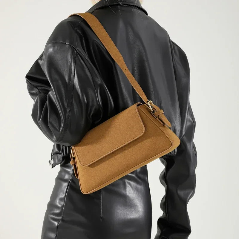 Bolsos de un solo hombro morados de lujo para mujer, bols...