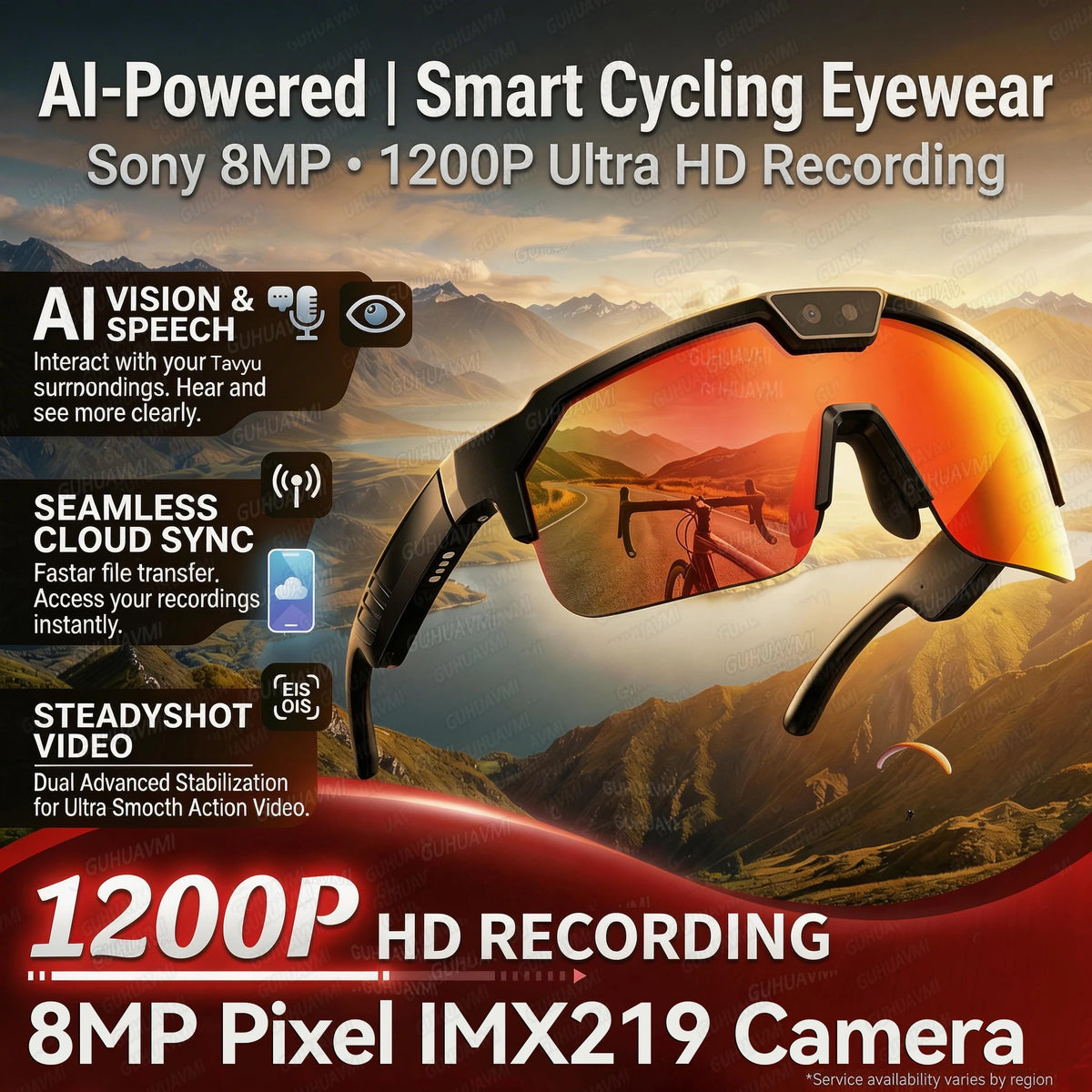 Nuevas Gafas Inteligentes con IA 2026, Cámara 1200P, 4K A...