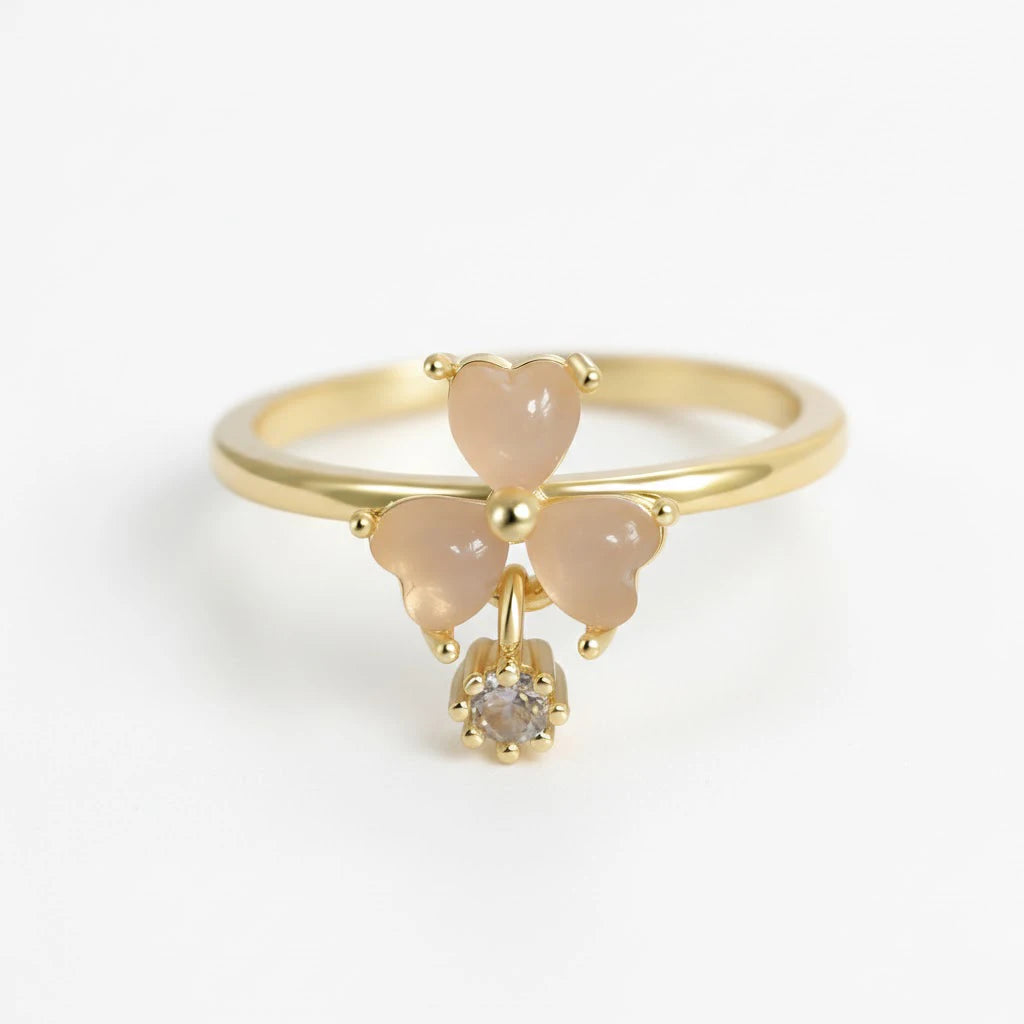 Anillo Flor Circon Colorido Ajustable Mujer Moda Vintage Regalo Joyería