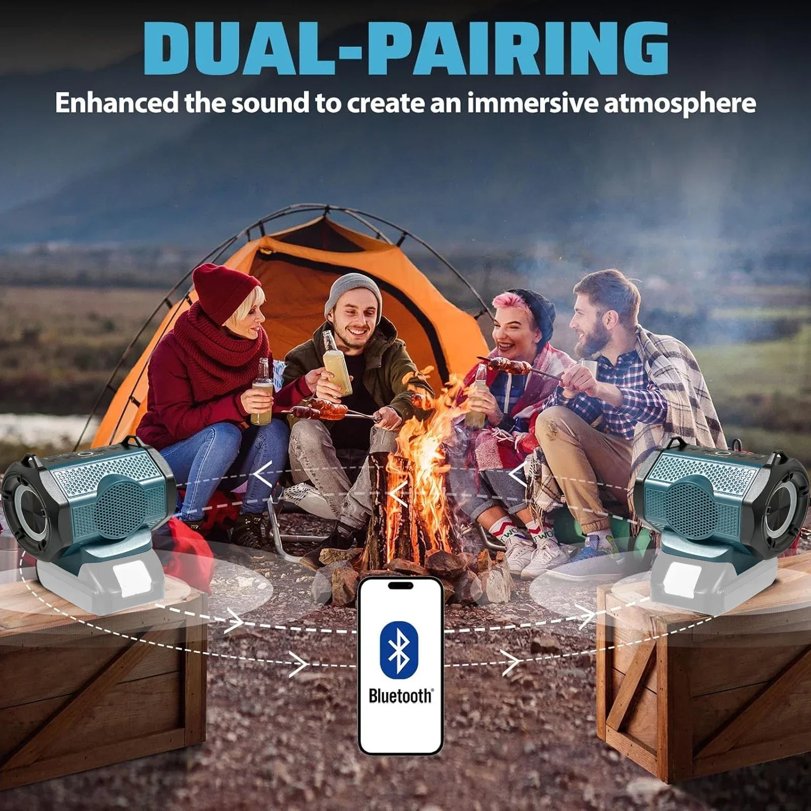 Altavoz Bluetooth Makita 18V/20V + USB-C | Sonido Potente y Versátil
