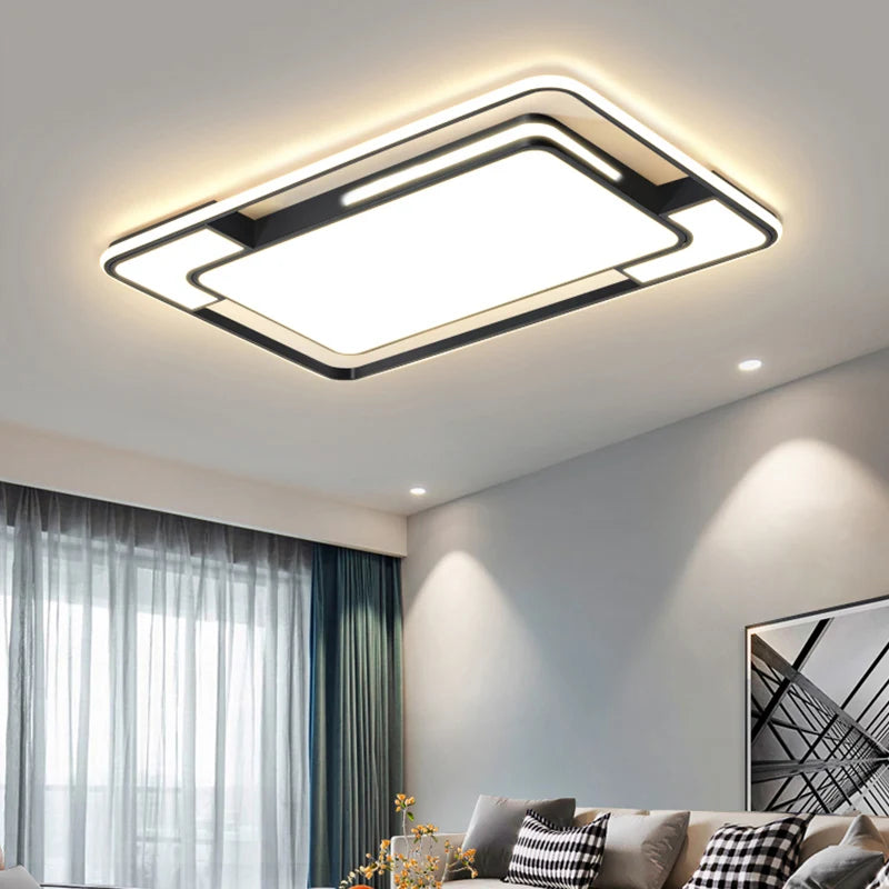 Lámpara Techo LED AuroraRealm Moderna Sala/Dormitorio - Luz Regulable