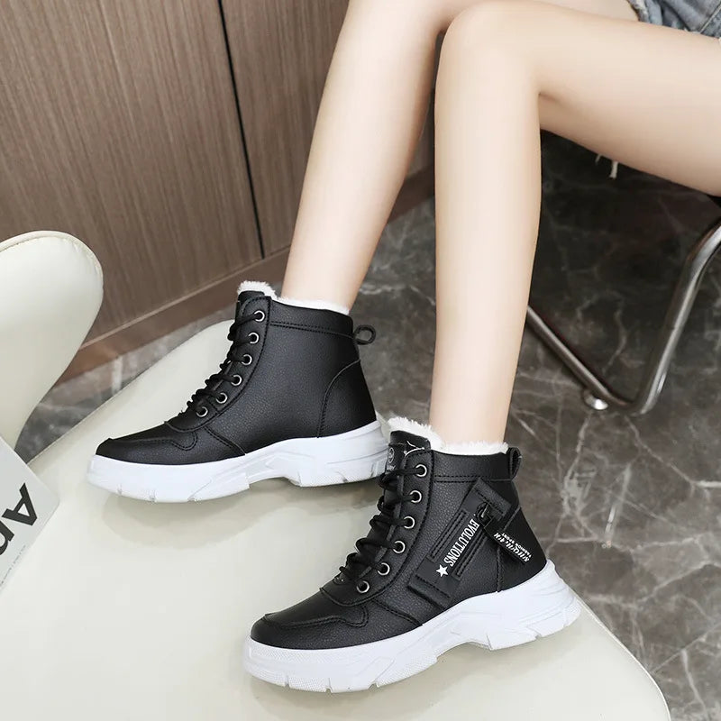 Nuevas botas de invierno para mujer, zapatillas de deport...