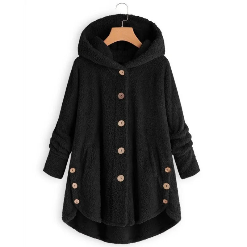 Nueva moda Otoño Invierno, abrigos con botones sólidos pa...
