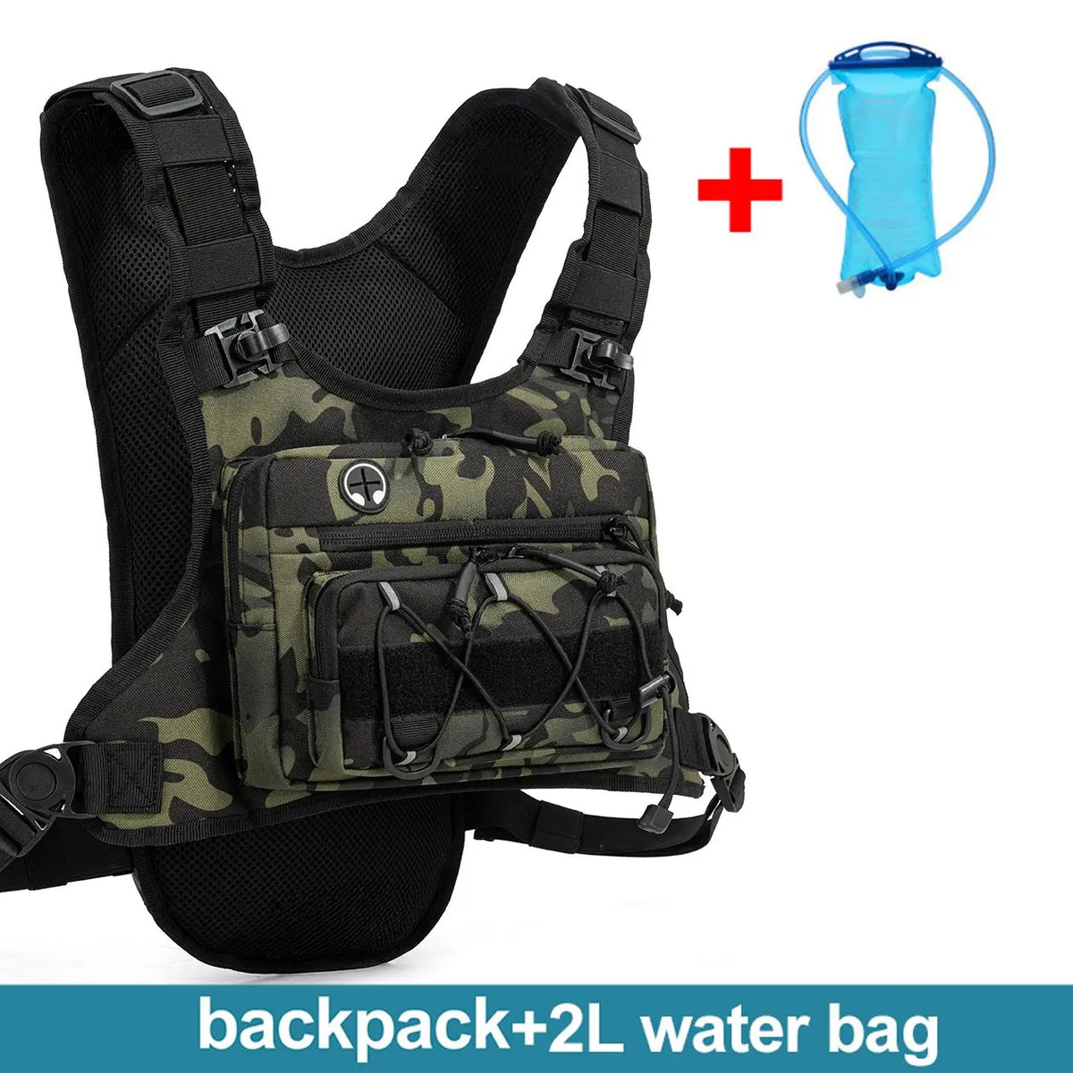 Chaleco de Hidratación para Correr, Ciclismo, Senderismo, Carreras de Bicicleta, Maratón, Bolsa Deportiva Táctica para Hombres y Mujeres, Mochila de Camping