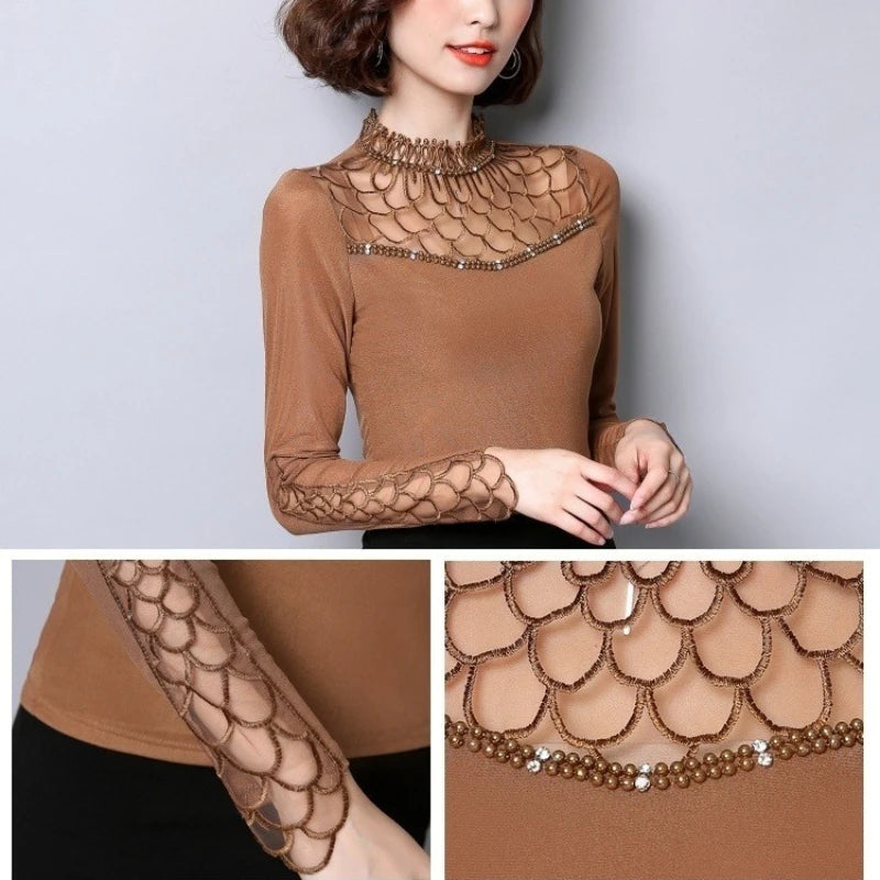 Blusa de Mujer, Camisa de Moda, Blusa de Manga Larga, Blu...