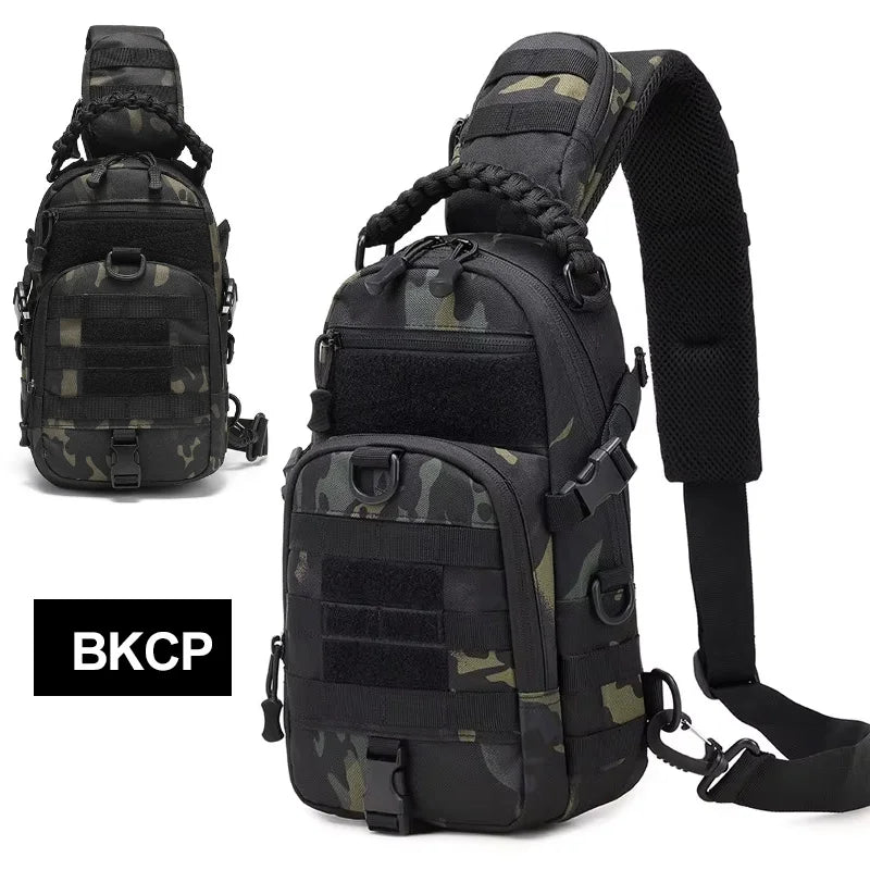Bolsa de pecho para acampar para hombre, riñonera deporti...