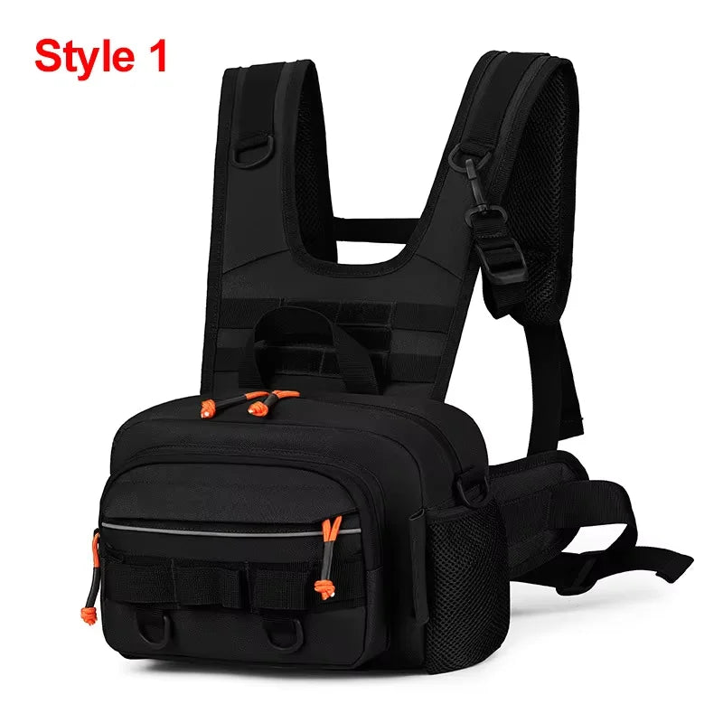 Chaleco de senderismo para hombre, mochila, bolsa de pech...