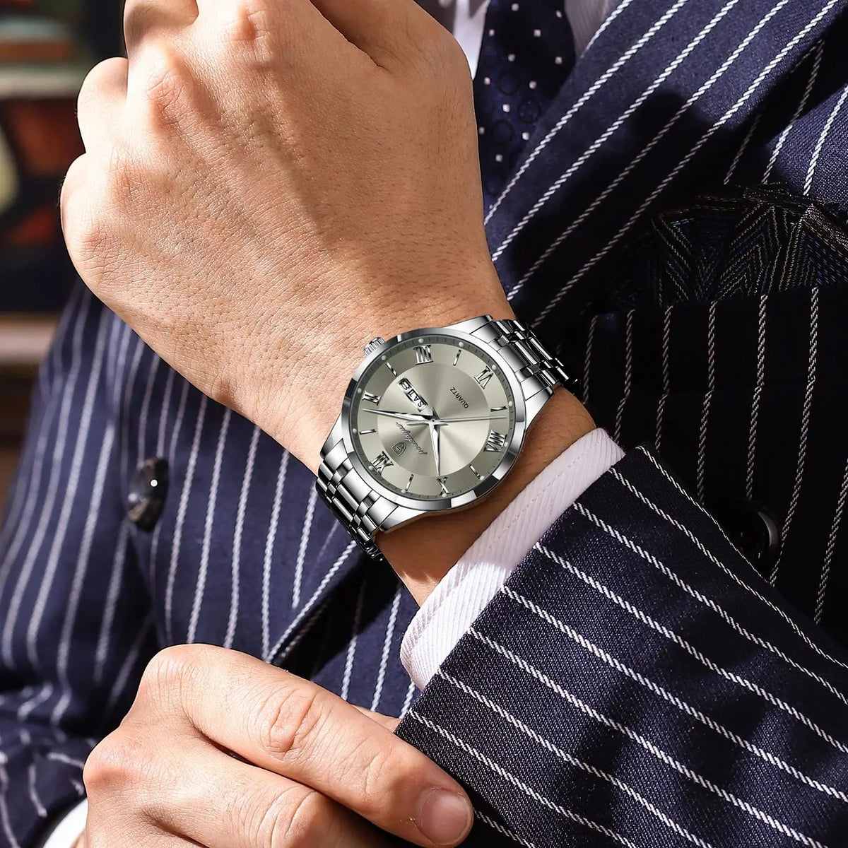 Reloj POEDAGAR de lujo a la moda para hombre, Reloj de pu...