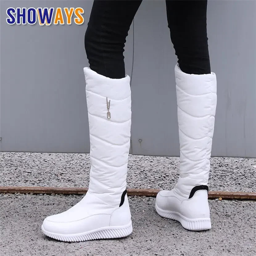 Botas de Nieve para Mujer 2026, Cálidas, de Felpa, Cuero ...