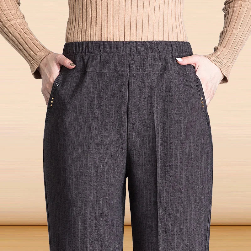Pantalones Mujer Cintura Alta Elásticos OKXGNZ Otoño Invierno XL-9XL