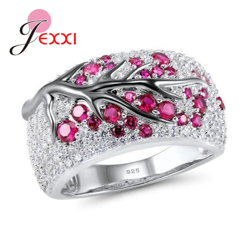 Anillos de carta de flores de ciruela de gran promoción p...