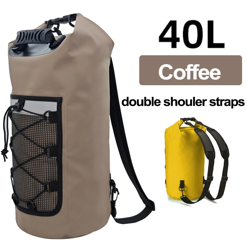 Bolsa seca flotante de 40L para kayak, natación, playa, i...
