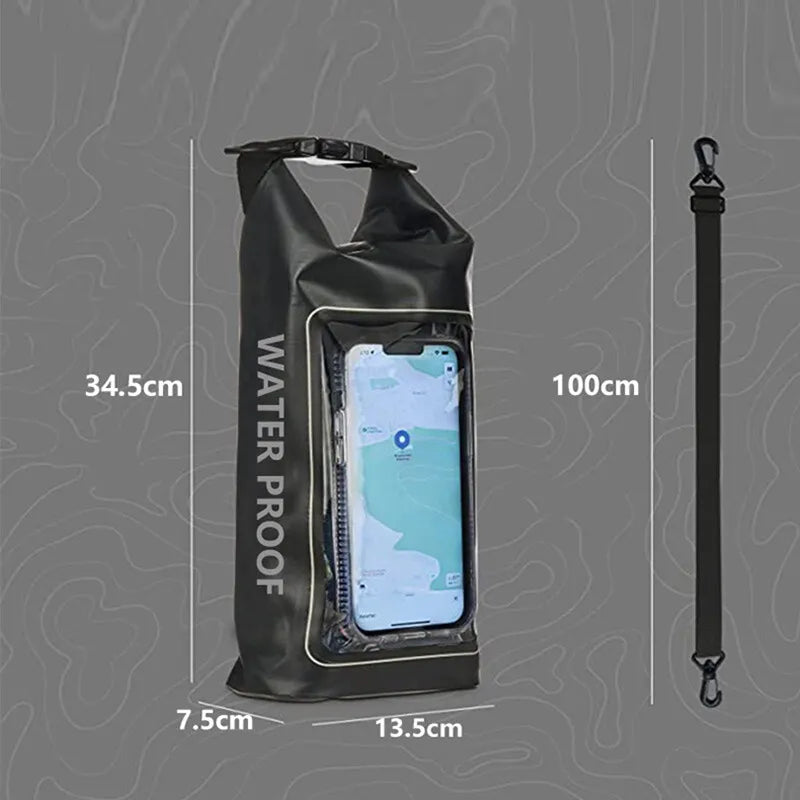 Bolsa Impermeable de PVC de 2L para Natación, con Pantall...