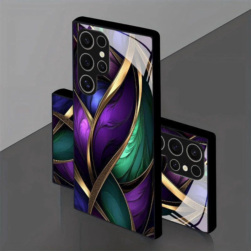 Samsung S25/S26 phone case with a 2D pattern, featuring vibrant design from Corporación Turística.