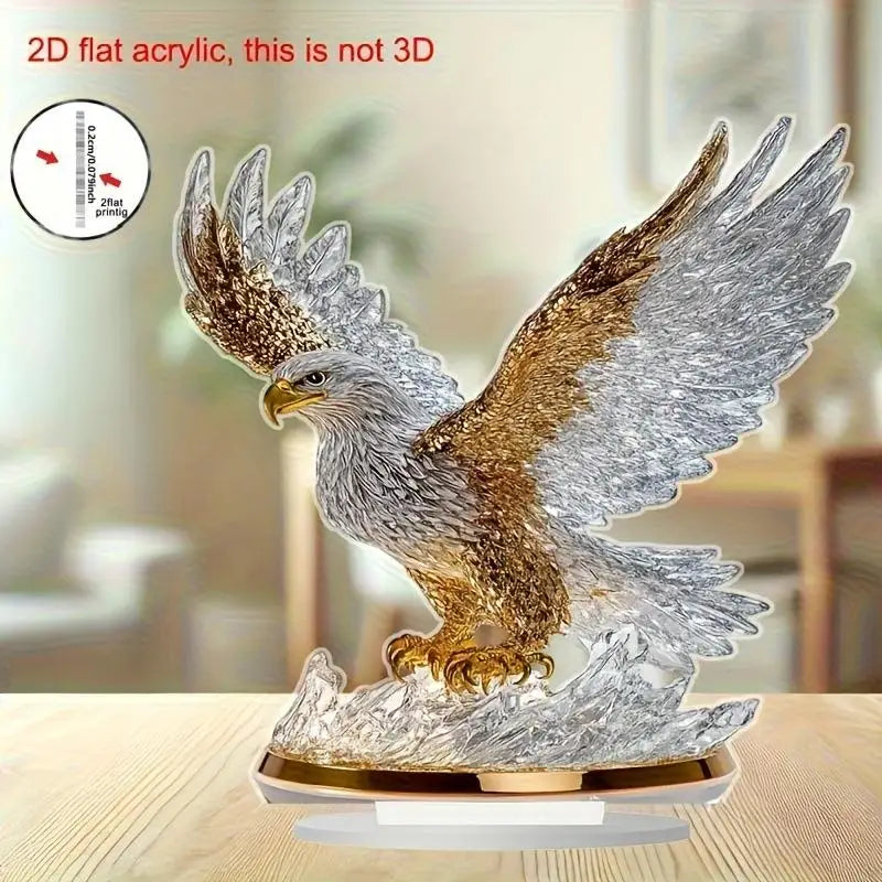 Águila Batiente Decoración Mesa 2D | JETTING | Adorno Acrílico Moderno
