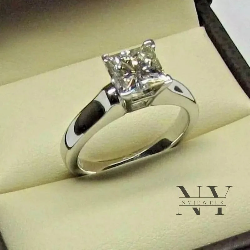Anillo de plata S925 con moissanita de 1.5CT y certificad...