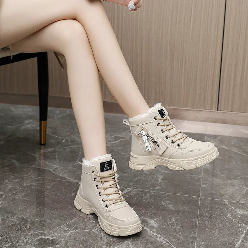 Nuevas botas de invierno para mujer, zapatillas de deport...