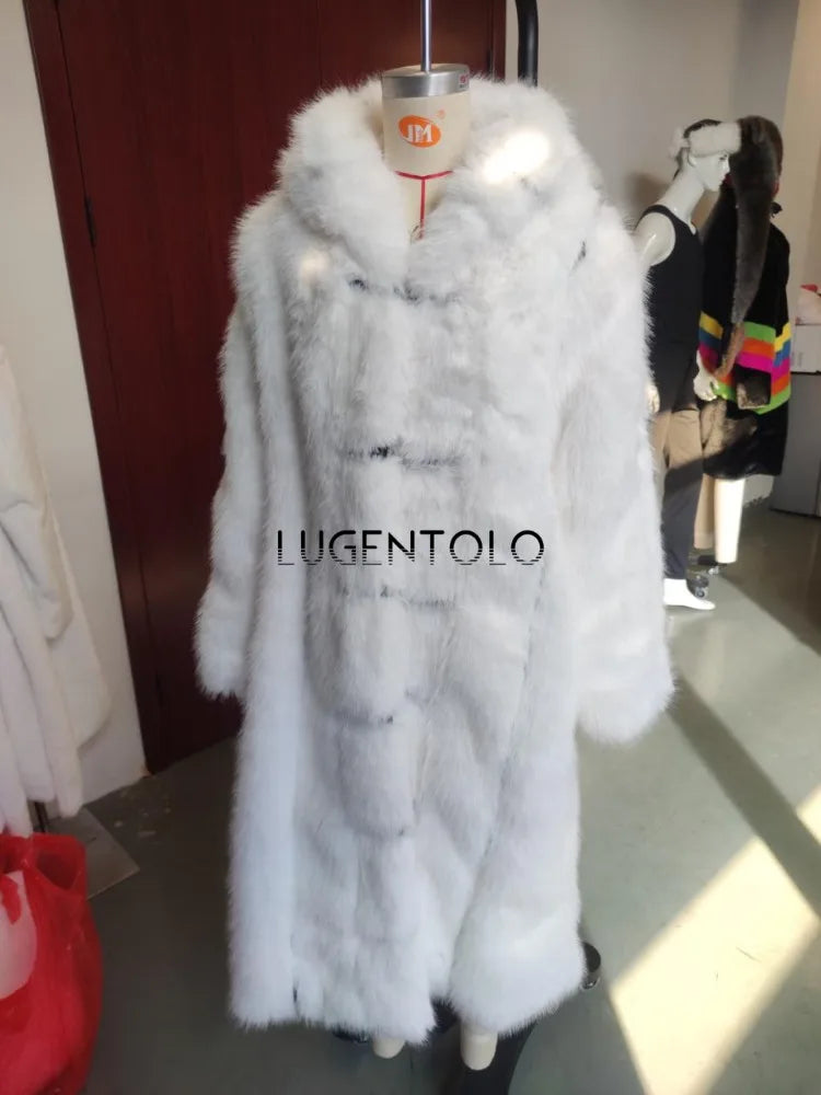 Abrigo de piel sintética para mujer, moda de invierno, ab...