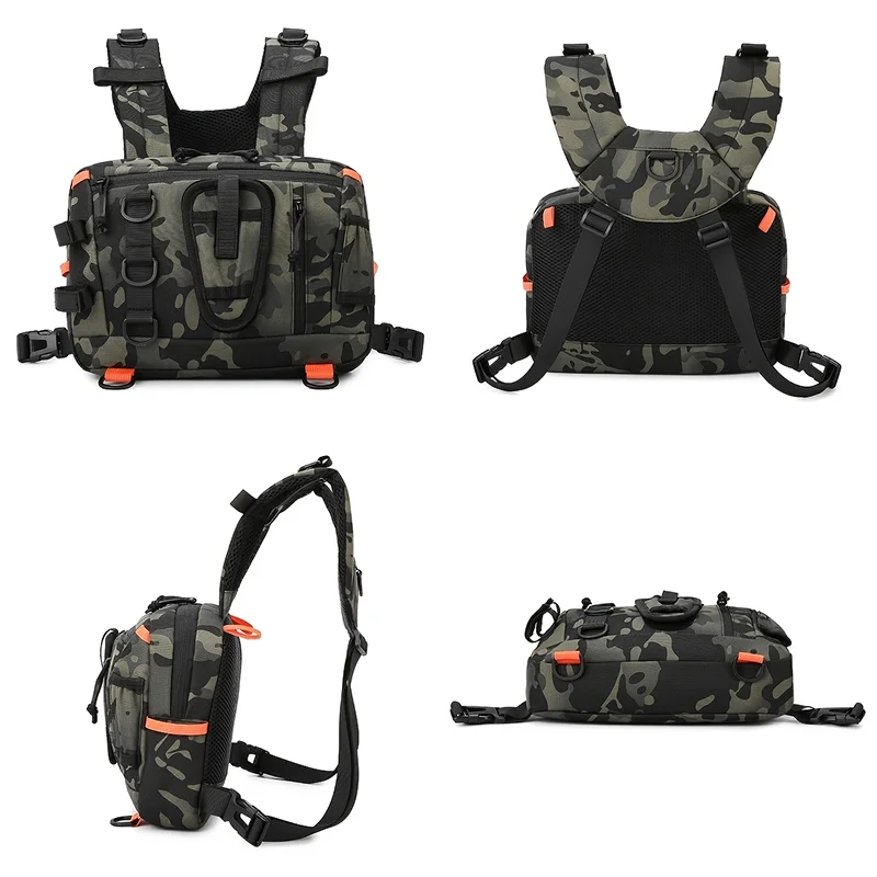 Mochila Táctica de Camping, Chaleco Frontal para Pecho, B...