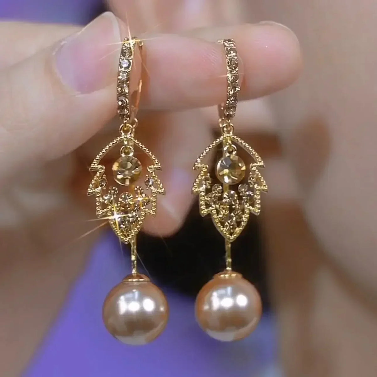 Nuevos exquisitos pendientes colgantes de cristal de circ...