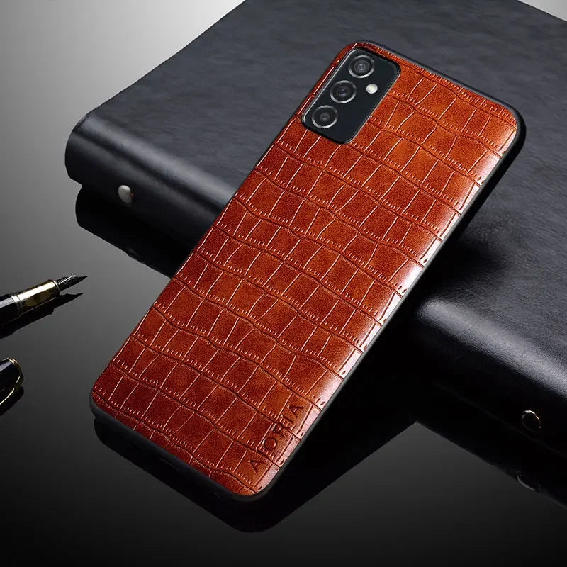 PU leather textured phone case for Samsung Galaxy S20, soft matte finish, anti-shock design by Corporación Turística