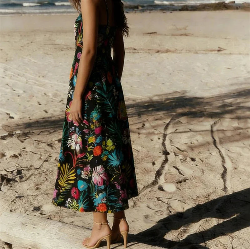 Vestido Largo de Fiesta para Mujer con Estampado Floral G...