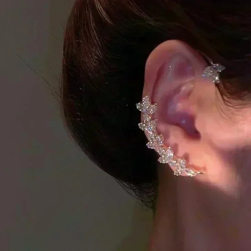 Nuevos pendientes cuadrados de circonita de cristal marró...
